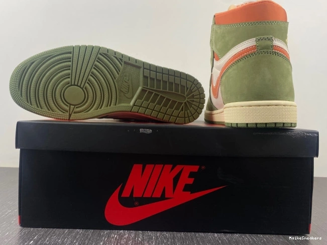 MaikeSneakers Celadon Air High Jordan 1 FB9934-300 OG Craft 0626